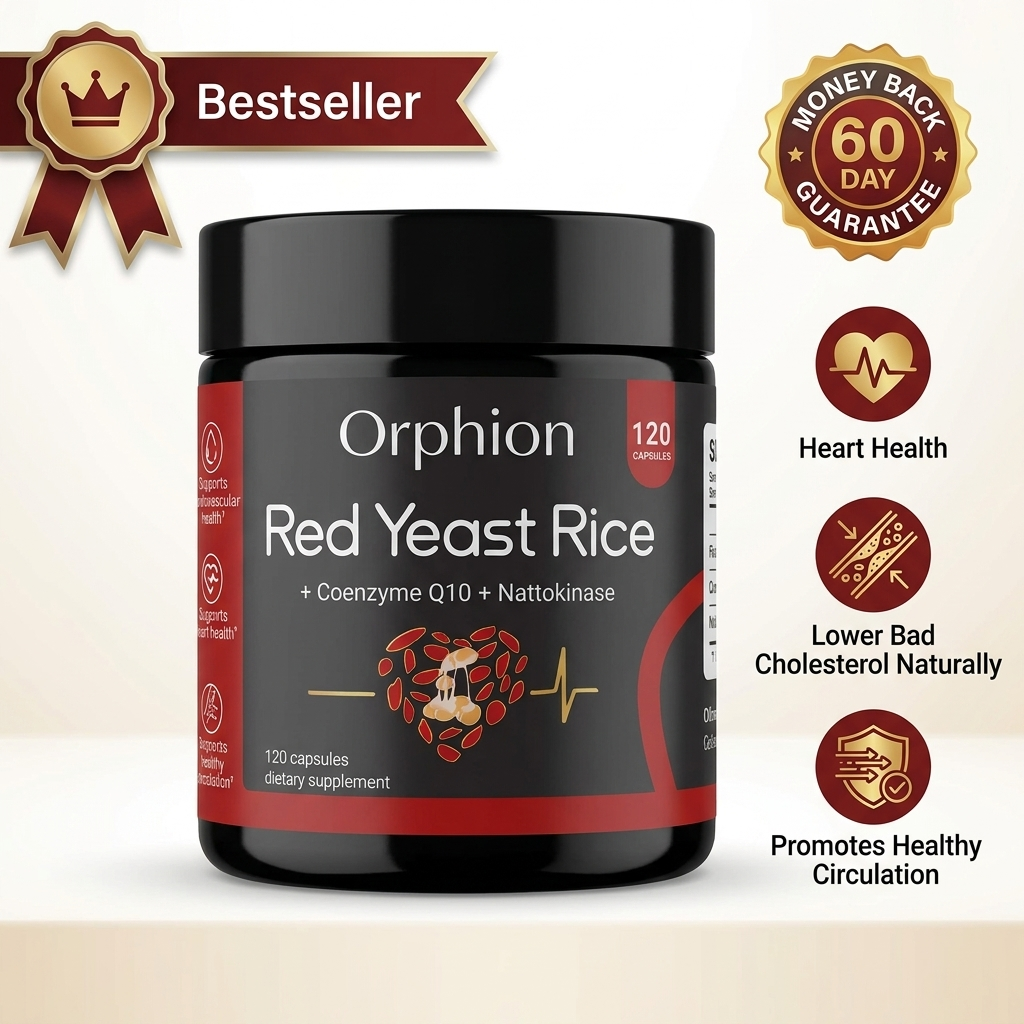 Orphion Red Yeast Rice with CoQ10 and Nattokinase